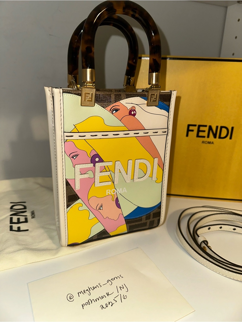 Fendi Sunshine Mini Tote | Hairdo Girls - Picture 2 of 9
